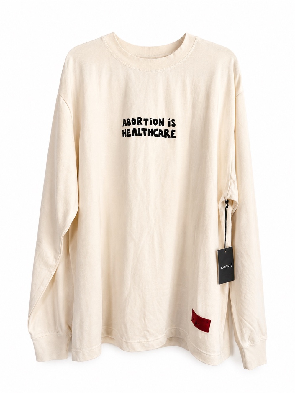 CHNGE Cream long-sleeved tshirt women empowerment